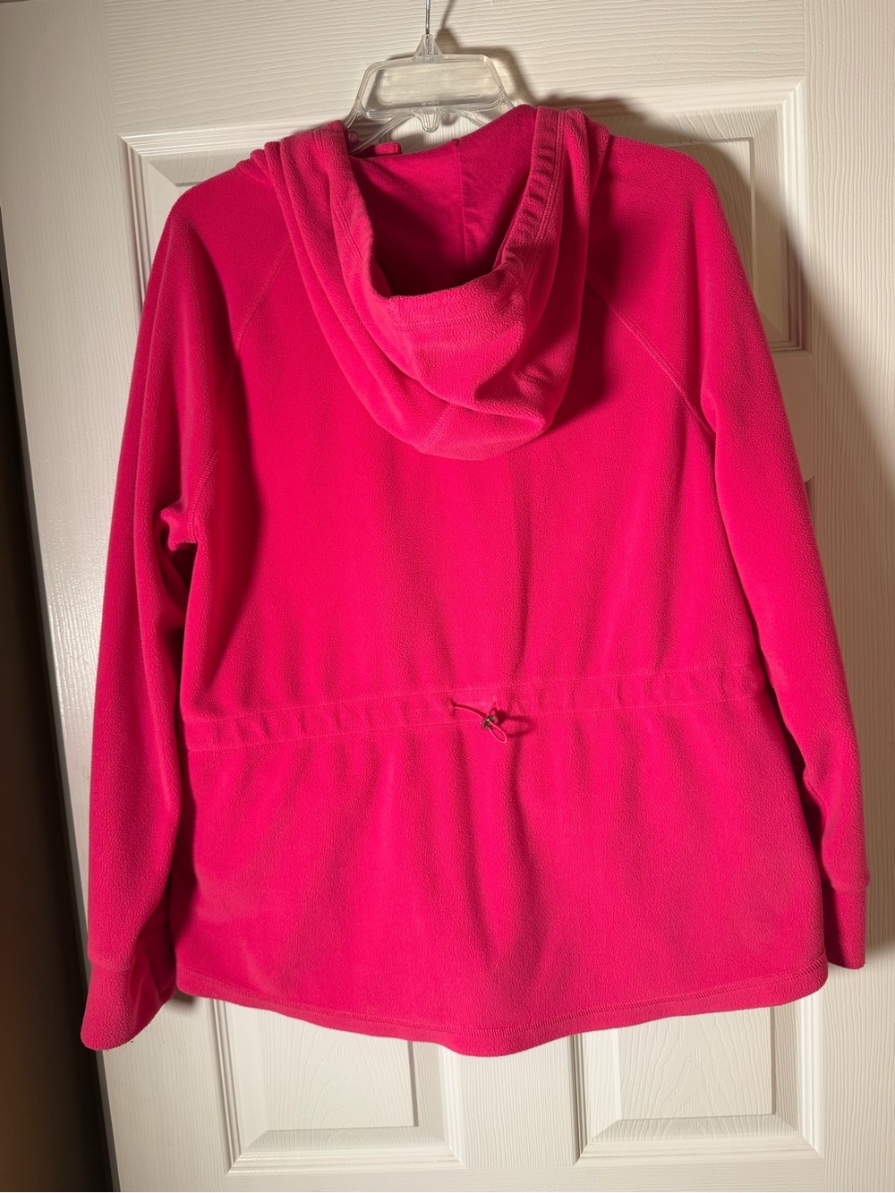 Calvin Klein Hot Pink Fleece Zip-Up Hoodie Jacket XL - Picture 5 of 5